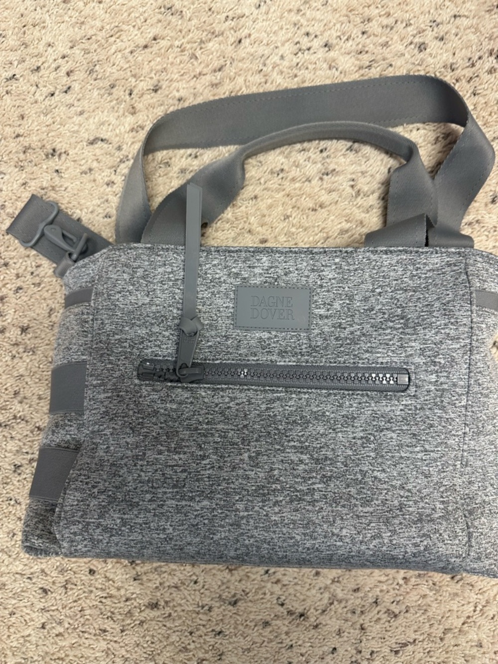 Dagne Dover Gray Heather Diaper Bag